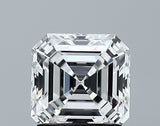 Lab-Grown 1.54 Carat Asscher Cut Diamond color E Clarity VS1 With GIA Certificate, precious stones, engagement diamonds