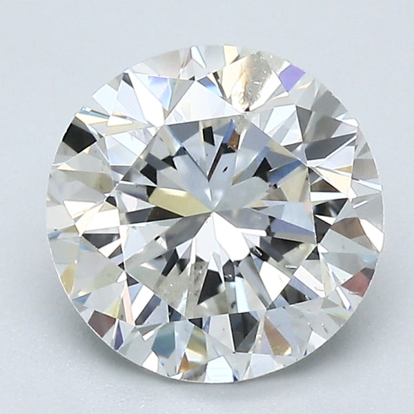 2.06 Carat Round Brilliant Natural Mined Diamond H Color I1 Clarity With GIA Certificate, natural diamonds, precious stones, engagement diamonds
