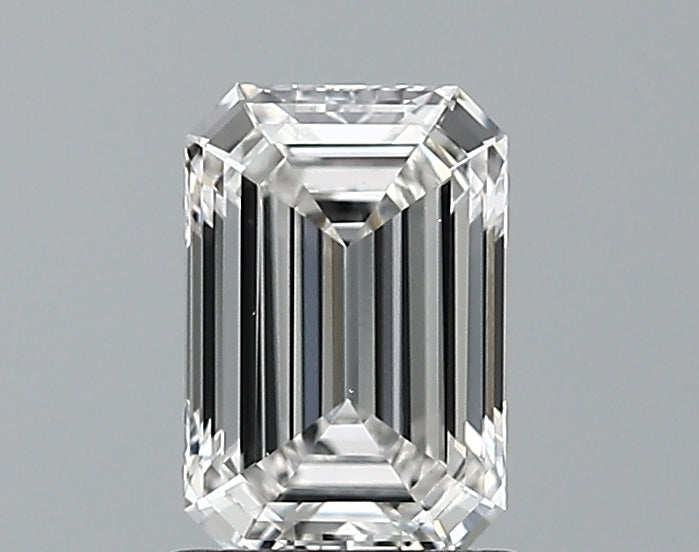 Lab-Grown 1.01 Carat Emerald Cut Diamond color G Clarity VVS2 With GIA Certificate, precious stones, engagement diamonds