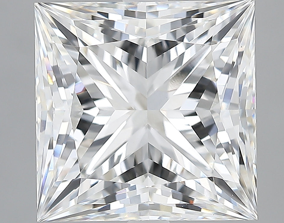 Lab-Grown 5.04 Carat Princess Cut Diamond color E Clarity VVS2, precious stones, engagement diamonds