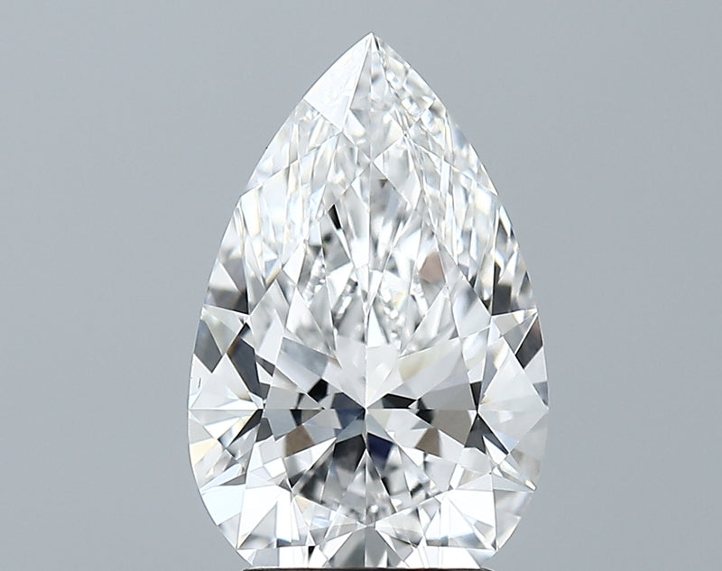 Lab-Grown 2.91 Carat Pear Shape Diamond color E Clarity VS1 With GIA Certificate, precious stones, engagement diamonds