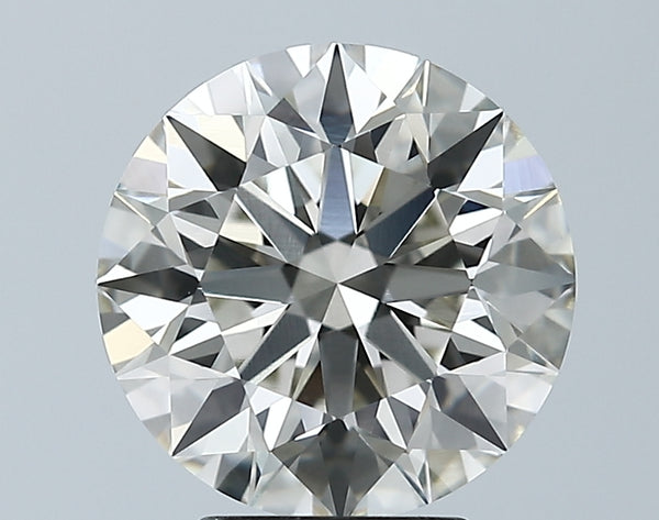 Lab-Grown 3.53 Carat Round Brilliant Diamond color J Clarity VVS2, precious stones, engagement diamonds