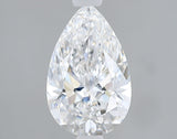 Lab-Grown 1.35 Carat Pear Shape Diamond color D Clarity VVS2 With GIA Certificate, precious stones, engagement diamonds