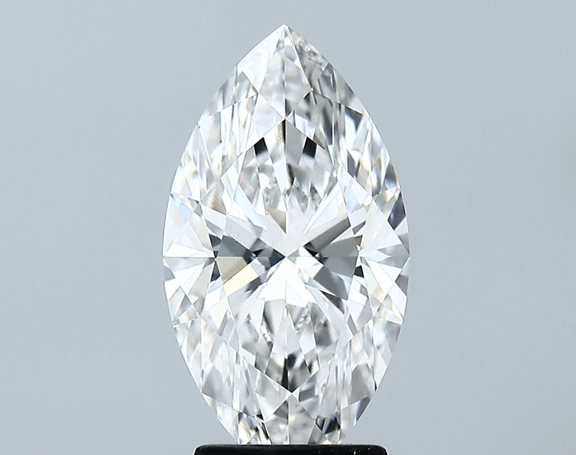 Lab-Grown 2.72 Carat Marquis Shape Diamond color F Clarity VS2 With GIA Certificate, precious stones, engagement diamonds