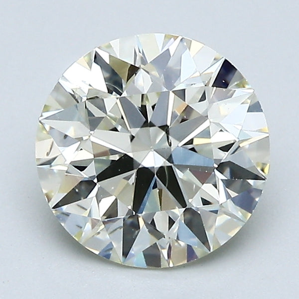 2.21 Carat Round Brilliant Diamond color N Clarity SI2, natural diamonds, precious stones, engagement diamonds