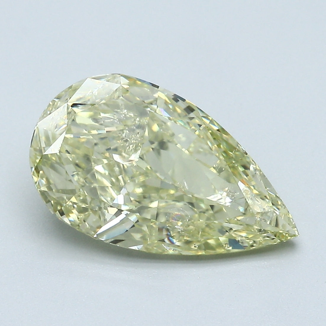 3.00 Carat Pear Shape Natural Mined Diamond Fancy Light Brownish Greenish Yellow Color I1 Clarity With GIA Certificate, natural diamonds, precious stones, engagement diamonds