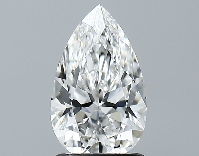 Lab-Grown 1.28 Carat Pear Shape Diamond color E Clarity VVS2 With GIA Certificate, precious stones, engagement diamonds