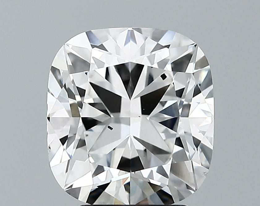 Lab-Grown 3.11 Carat Cushion Modified Brilliant Cut Diamond color F Clarity SI1 With GIA Certificate, precious stones, engagement diamonds