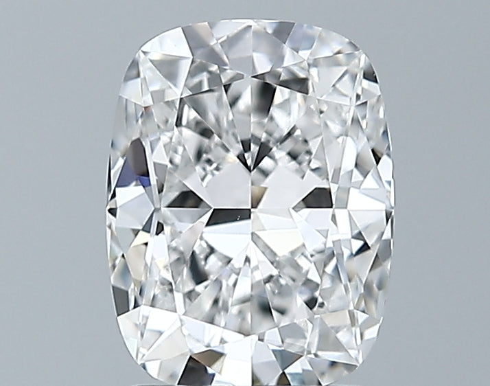 Lab-Grown 1.66 Carat Cushion Modified Brilliant Cut Diamond color D Clarity VVS2 With GIA Certificate, precious stones, engagement diamonds