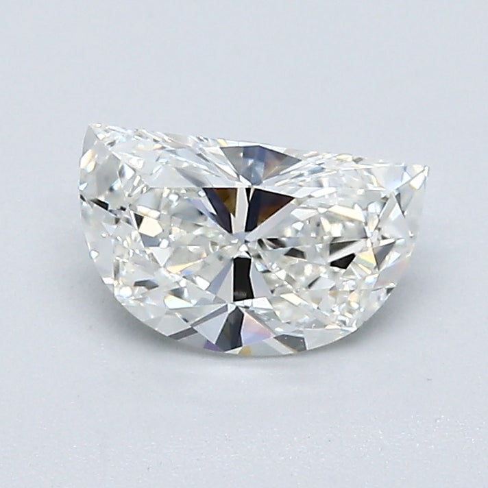 0.64 Carat Half Moon Shape Diamond color I Clarity VVS1, natural diamonds, precious stones, engagement diamonds