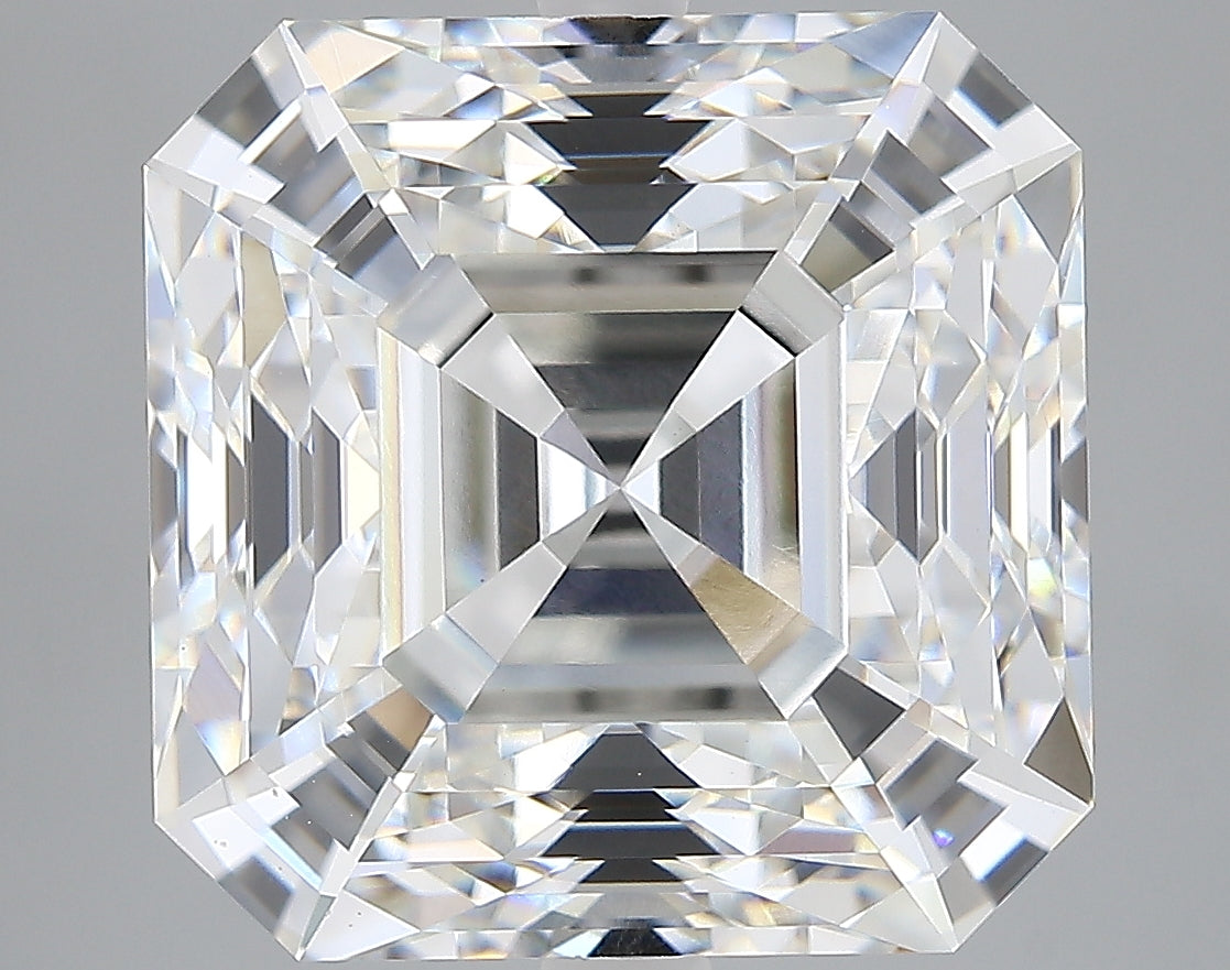 Lab-Grown 7.29 Carat Asscher Cut Diamond color E Clarity VVS2, precious stones, engagement diamonds