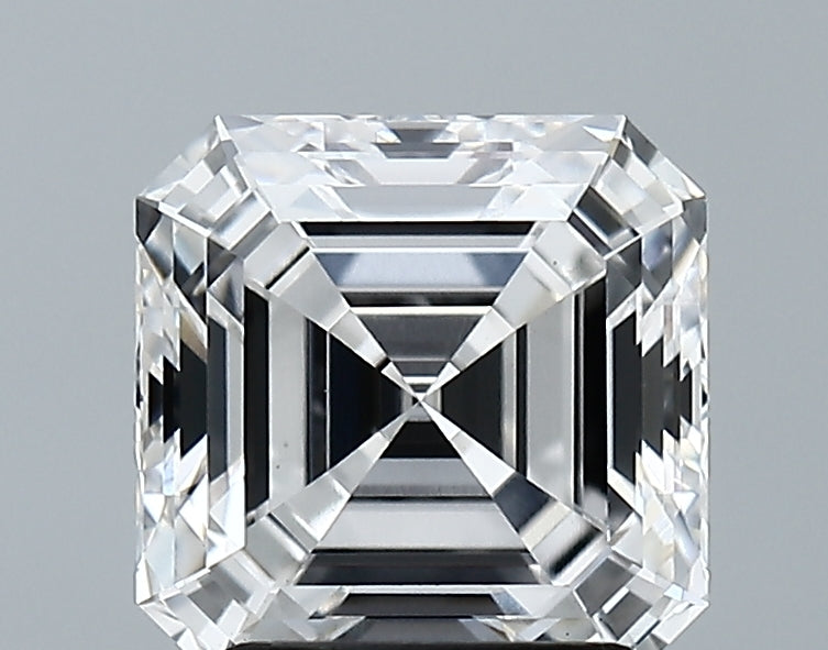 Lab-Grown 2.61 Carat Asscher Cut Diamond color E Clarity VS1 With GIA Certificate, precious stones, engagement diamonds