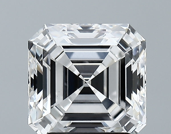 Lab-Grown 2.61 Carat Asscher Cut Diamond color E Clarity VS1 With GIA Certificate, precious stones, engagement diamonds