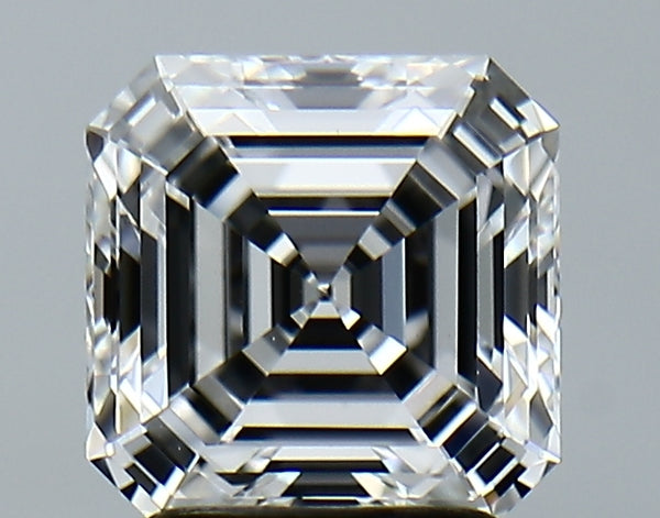 Lab-Grown 2.15 Carat Asscher Cut Diamond color E Clarity VS1, precious stones, engagement diamonds
