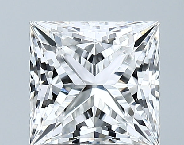 Lab-Grown 1.72 Carat Princess Cut Diamond color E Clarity VVS2 With GIA Certificate, precious stones, engagement diamonds