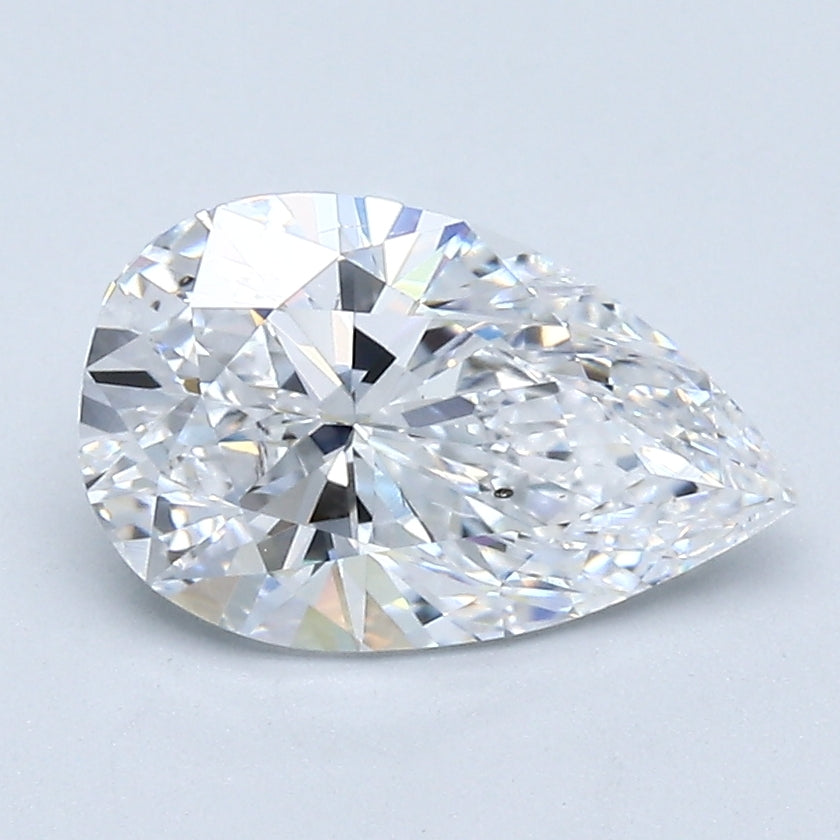 Natural 1.57 Ct Pear Shape Diamond D-SI2 with GIA Certificate, natural diamonds, precious stones, engagement diamonds