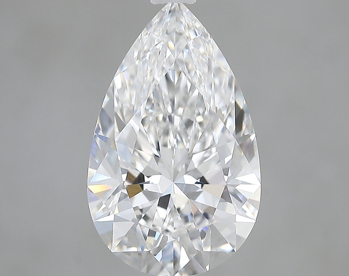 Lab-Grown 2.65 Carat Pear Shape Diamond color E Clarity VVS2, precious stones, engagement diamonds