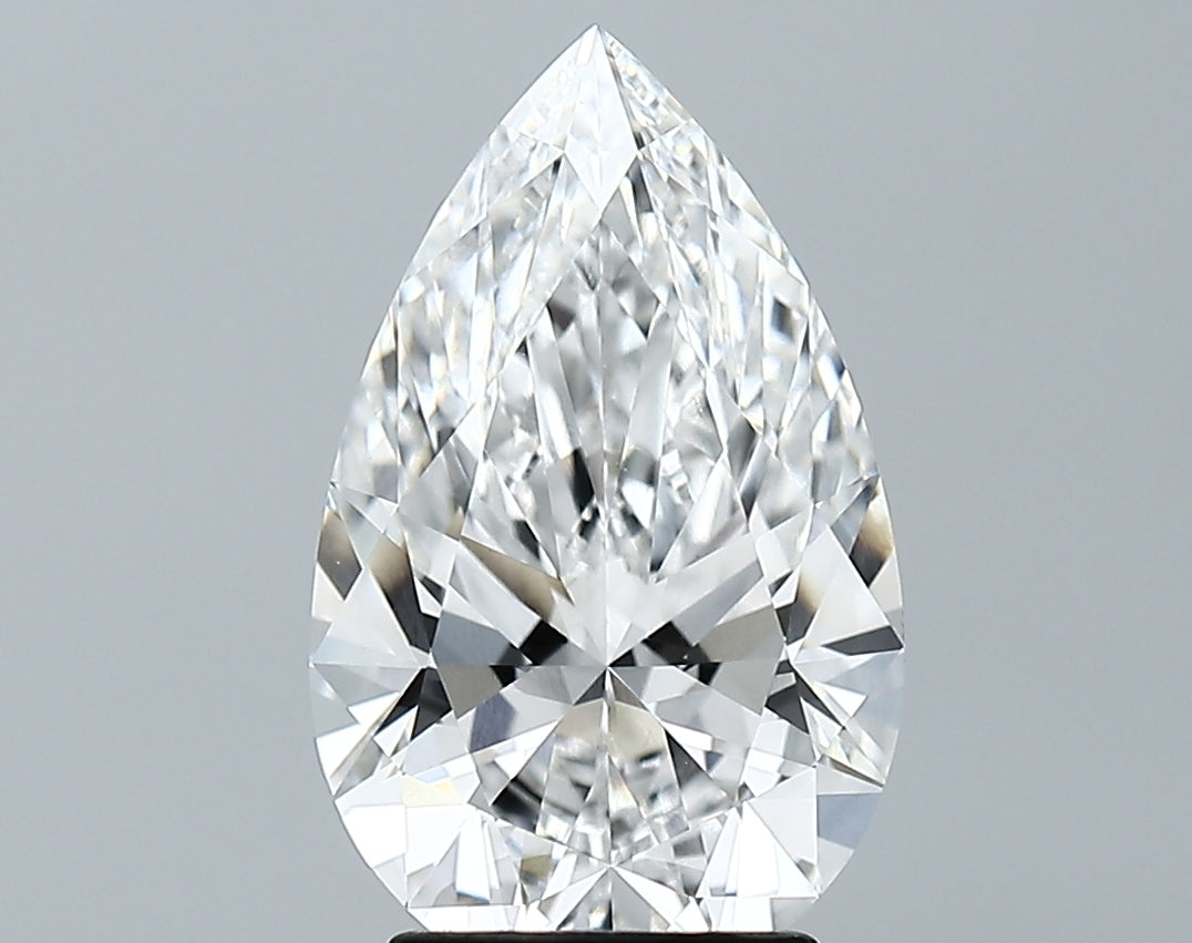 Lab-Grown 3.00 Carat Pear Shape Diamond color E Clarity VVS2 With GIA Certificate, precious stones, engagement diamonds