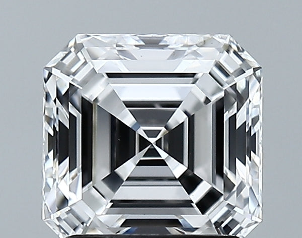 Lab-Grown 1.92 Carat Asscher Cut Diamond color D Clarity VVS2 With GIA Certificate, precious stones, engagement diamonds