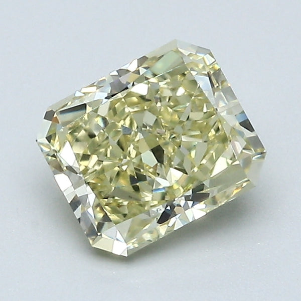 1.40 Carat Radiant Cut Natural Mined Diamond Fancy Light  Yellow Color VVS2 Clarity With GIA Certificate, natural diamonds, precious stones, engagement diamonds