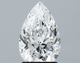 Lab-Grown 1.70 Carat Pear Shape Diamond color D Clarity VVS2 With GIA Certificate, precious stones, engagement diamonds