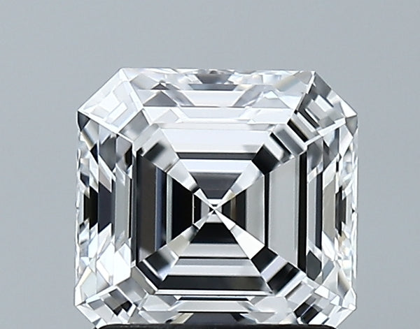 Lab-Grown 1.56 Carat Asscher Cut Diamond color D Clarity VVS2 With GIA Certificate, precious stones, engagement diamonds