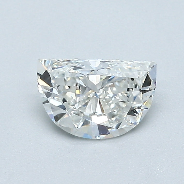 0.57 Carat Half Moon Shape Natural Mined Diamond G Color SI1 Clarity With GIA Certificate, natural diamonds, precious stones, engagement diamonds