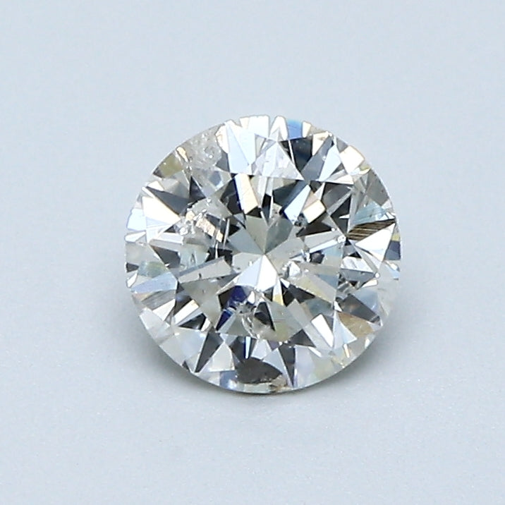 0.73 Carat Round Brilliant Natural Mined Diamond J Color I2 Clarity With GIA Certificate, natural diamonds, precious stones, engagement diamonds
