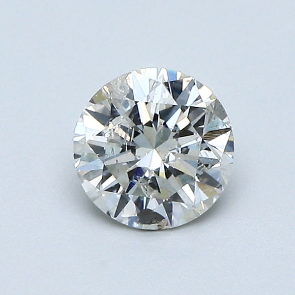 0.73 Carat Round Brilliant Natural Mined Diamond J Color I2 Clarity With GIA Certificate, natural diamonds, precious stones, engagement diamonds
