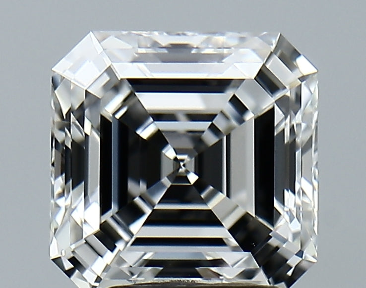 Lab-Grown 2.84 Carat Asscher Cut Diamond color E Clarity VVS2, precious stones, engagement diamonds