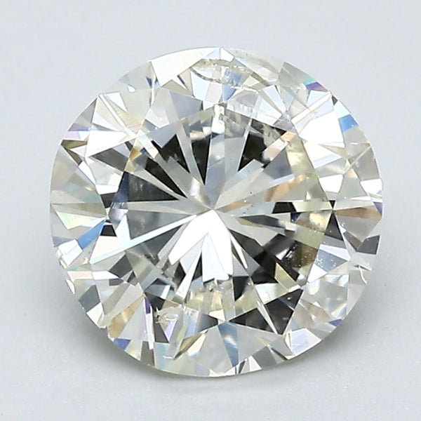 1.87 Carat Round Brilliant Natural Mined Diamond L Color I2 Clarity With GIA Certificate, natural diamonds, precious stones, engagement diamonds