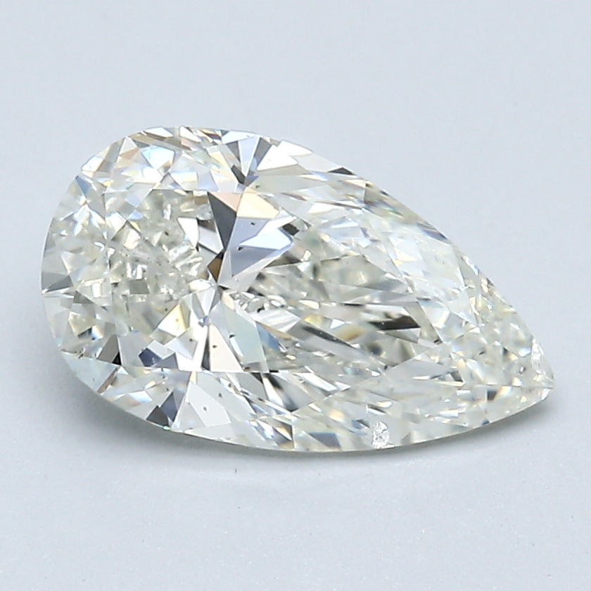 1.9 Carat Pear Shape Diamond Loose Natural J-SI2 GIA, natural diamonds, precious stones, engagement diamonds