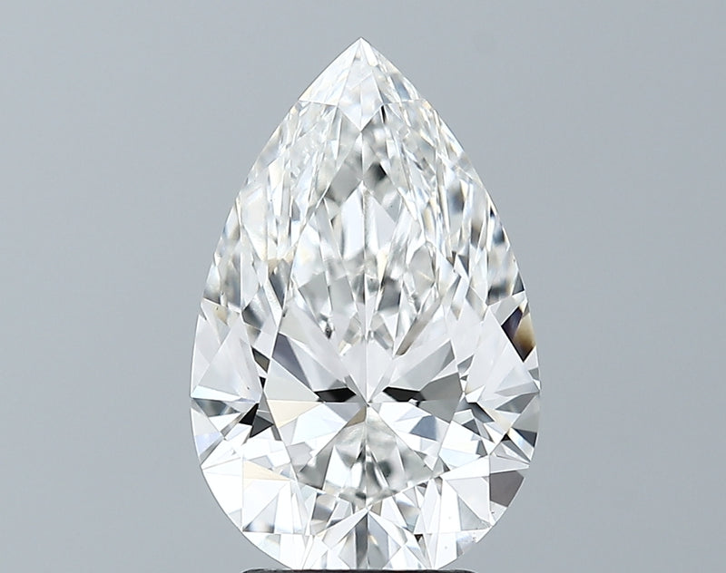 Lab-Grown 3.28 Carat Pear Shape Diamond color F Clarity VS1 With GIA Certificate, precious stones, engagement diamonds