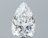 Lab-Grown 2.94 Carat Pear Shape Diamond color D Clarity VVS1 With GIA Certificate, precious stones, engagement diamonds