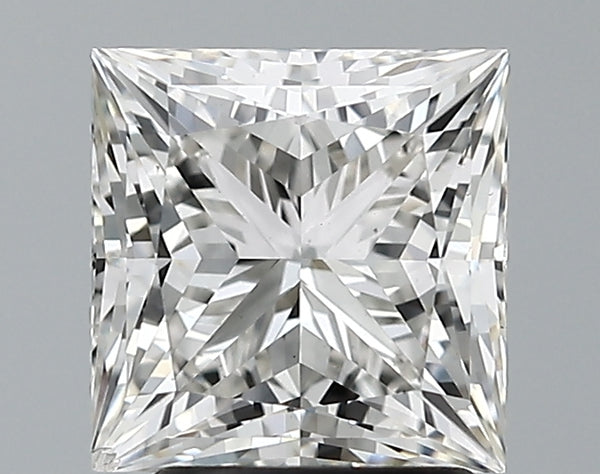 Lab-Grown 2.27 Carat Princess Cut Diamond color H Clarity SI1 With GIA Certificate, precious stones, engagement diamonds