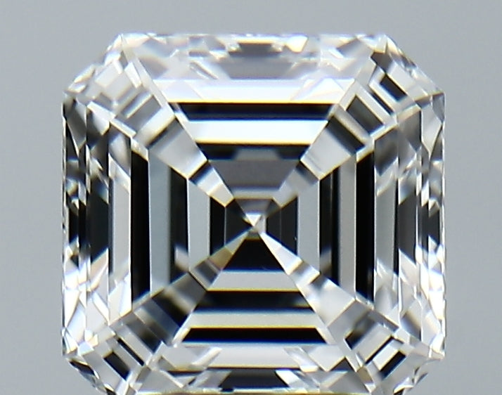 Lab-Grown 3.06 Carat Asscher Cut Diamond color E Clarity VVS2, precious stones, engagement diamonds