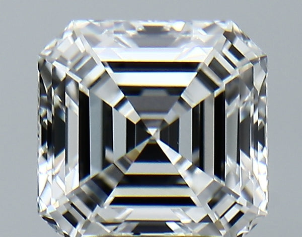 Lab-Grown 3.06 Carat Asscher Cut Diamond color E Clarity VVS2, precious stones, engagement diamonds