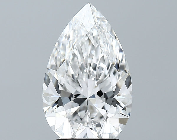 Lab-Grown 3.24 Carat Pear Shape Diamond color E Clarity VVS2 With GIA Certificate, precious stones, engagement diamonds
