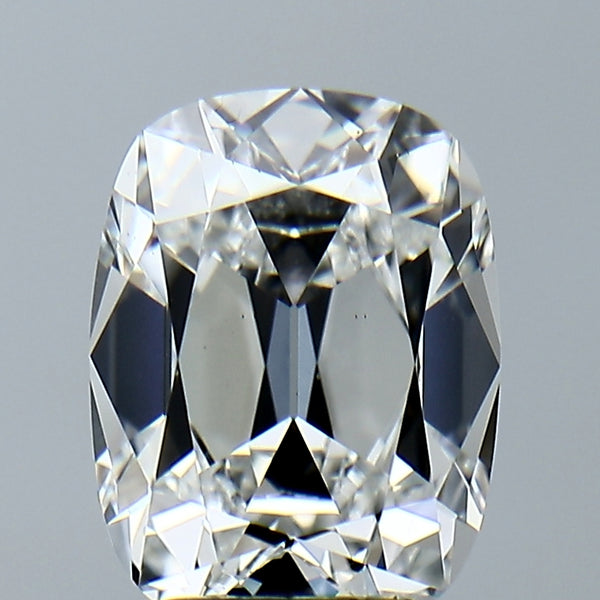 Lab-Grown 3.39 Carat Antique Cushion Cut Diamond color E Clarity VS1, precious stones, engagement diamonds