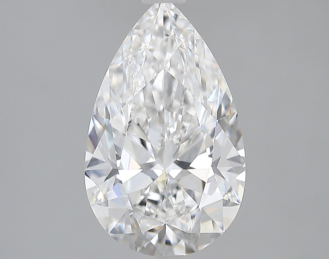 Lab-Grown 2.14 Carat Pear Shape Diamond color D Clarity VVS2, precious stones, engagement diamonds
