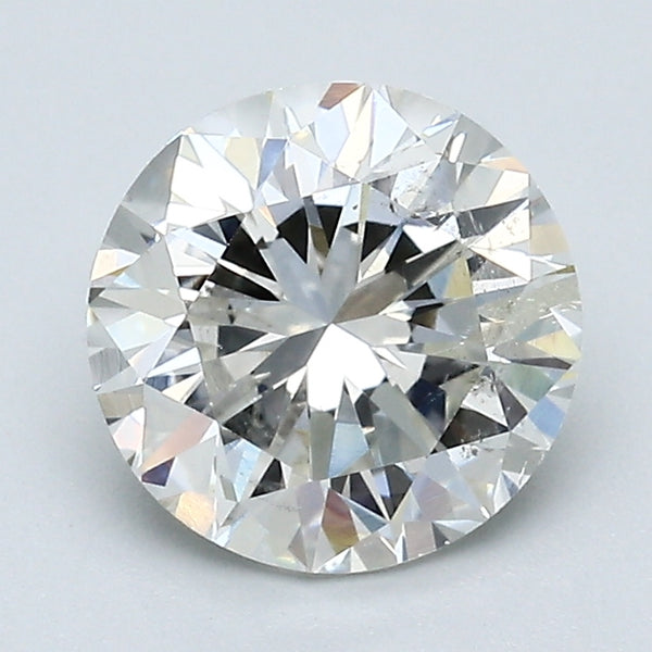 2.07 Carat Round Brilliant Natural Mined Diamond G Color I1 Clarity With GIA Certificate, natural diamonds, precious stones, engagement diamonds