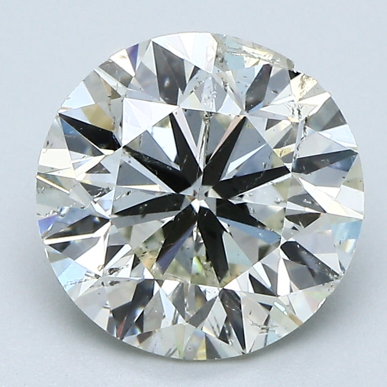 2.85 Carat Round Brilliant Natural Mined Diamond L Color I1 Clarity With GIA Certificate, natural diamonds, precious stones, engagement diamonds
