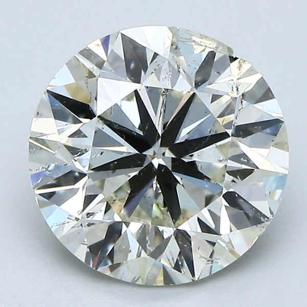 2.85 Carat Round Brilliant Natural Mined Diamond L Color I1 Clarity With GIA Certificate, natural diamonds, precious stones, engagement diamonds