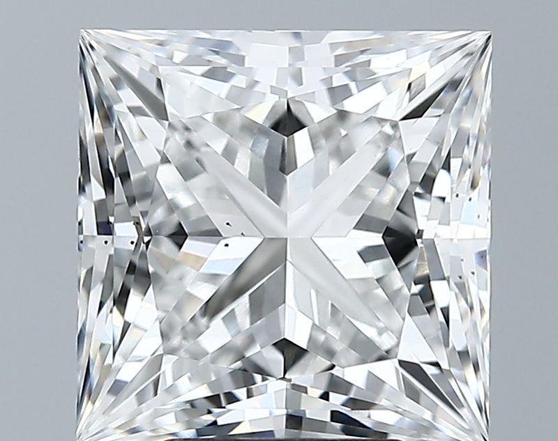 Lab-Grown 5.19 Carat Princess Cut Diamond color E Clarity VS2, precious stones, engagement diamonds