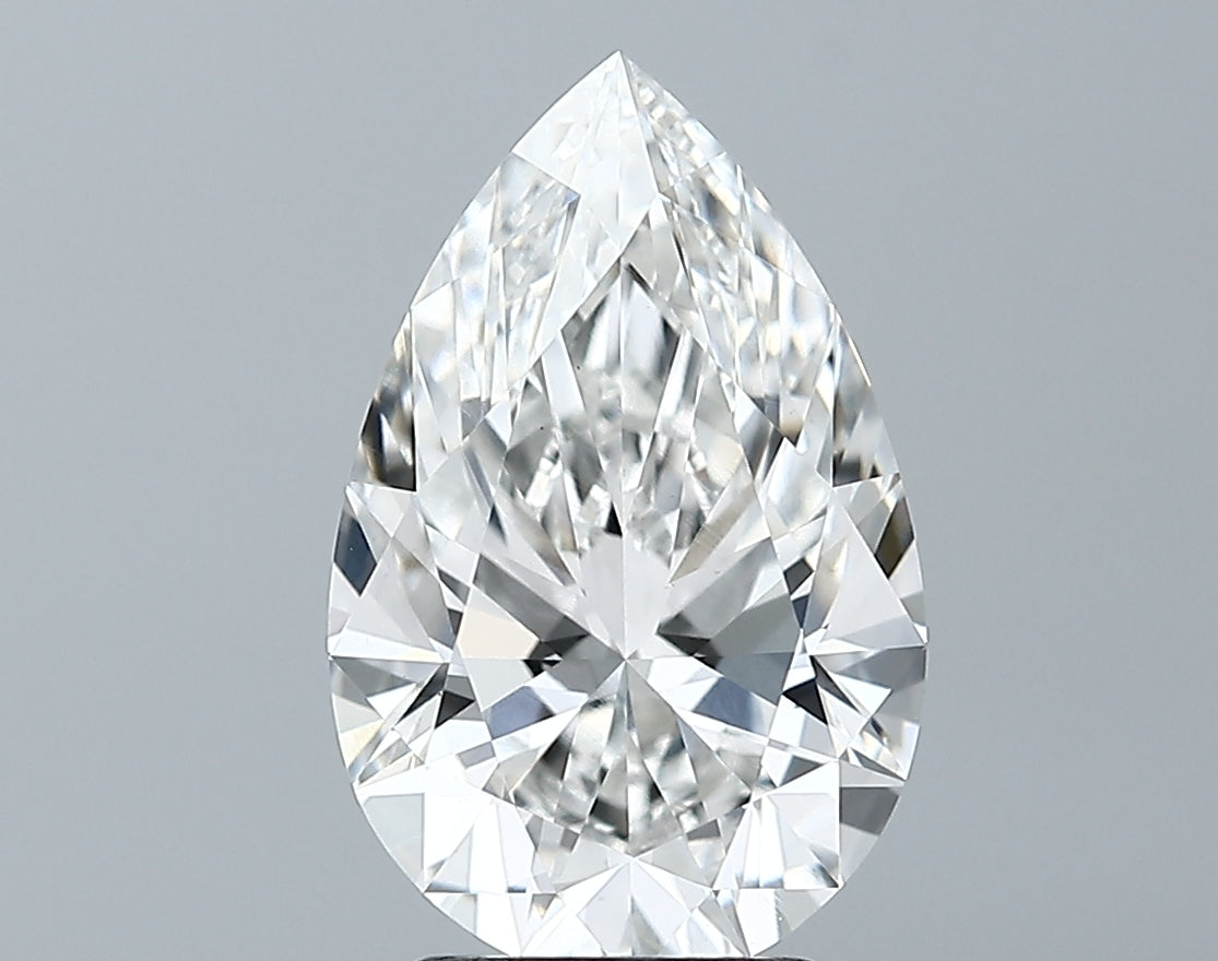 Lab-Grown 3.23 Carat Pear Shape Diamond color F Clarity VS1 With GIA Certificate, precious stones, engagement diamonds