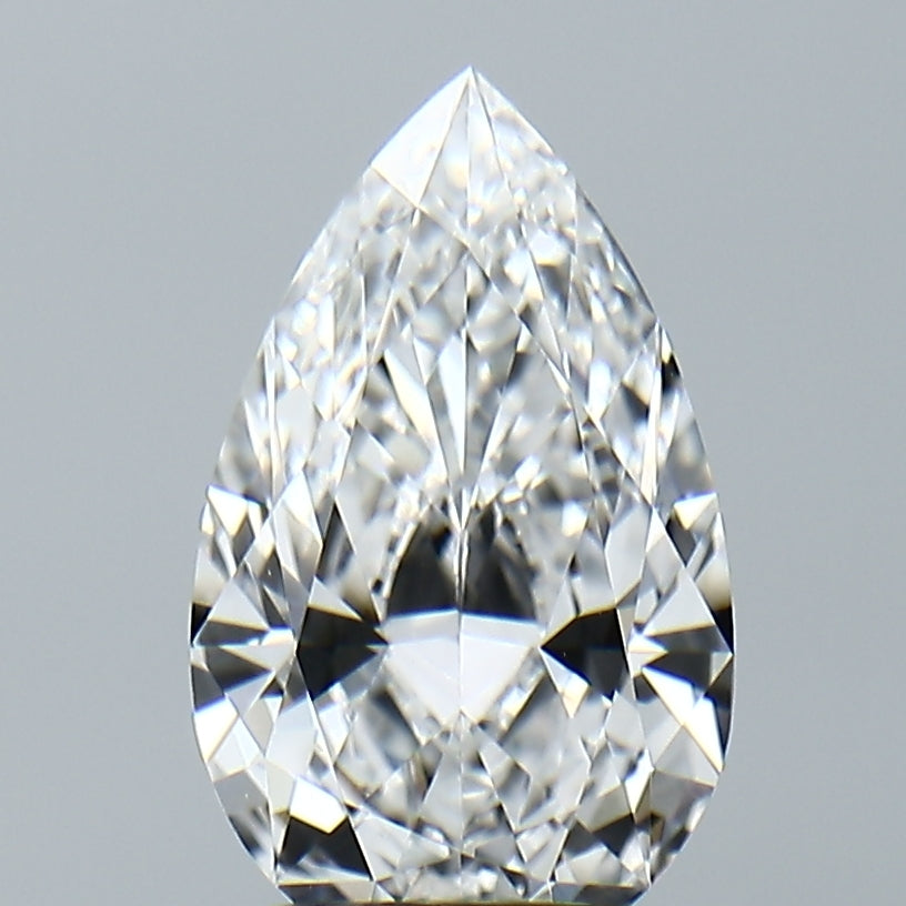 Lab-Grown 2.14 Carat Pear Shape Diamond color E Clarity VVS2, precious stones, engagement diamonds