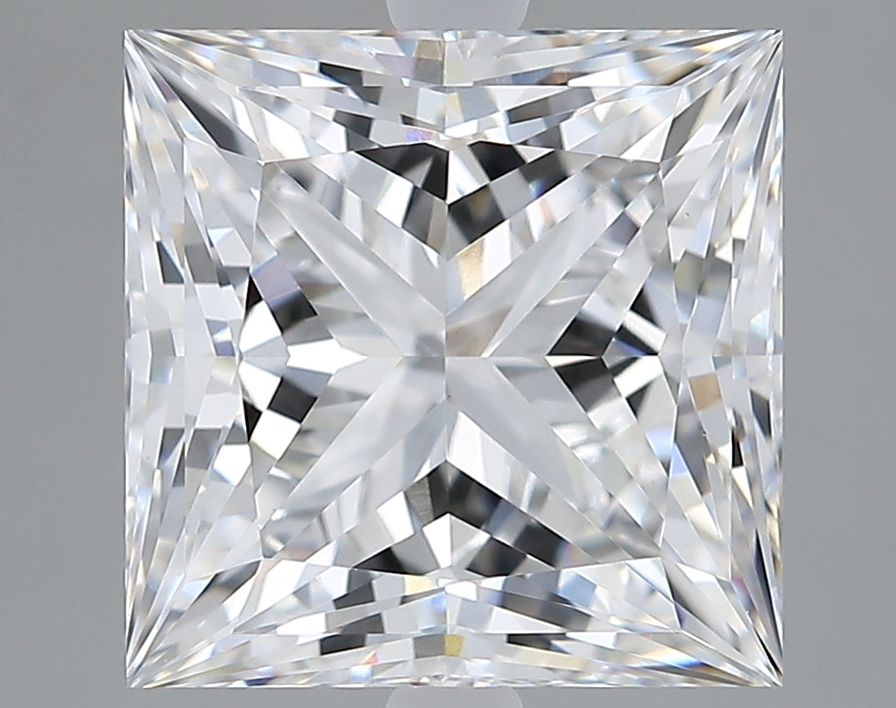 Lab-Grown 5.20 Carat Princess Cut Diamond color E Clarity VVS2 With GIA Certificate, precious stones, engagement diamonds