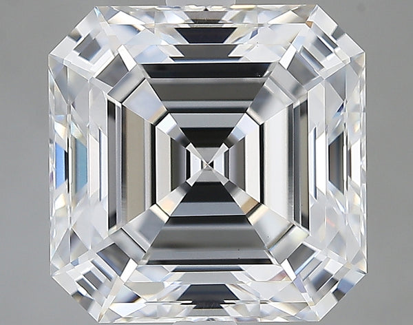 Lab-Grown 4.01 Carat Asscher Cut Diamond color E Clarity VVS2, precious stones, engagement diamonds