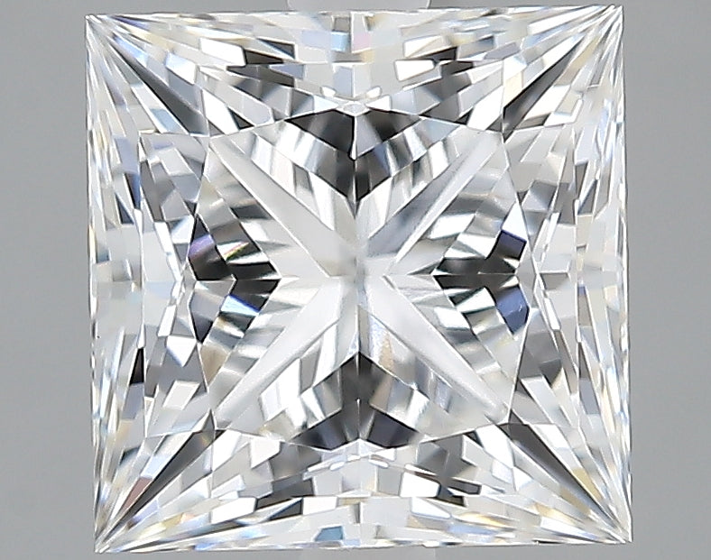 Lab-Grown 2.71 Carat Princess Cut Diamond color E Clarity VVS1, precious stones, engagement diamonds
