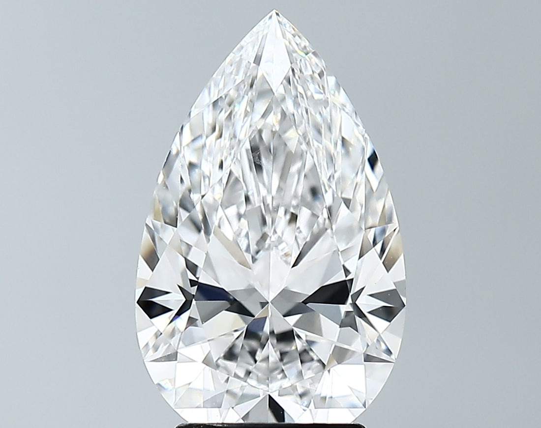 Lab-Grown 3.20 Carat Pear Shape Diamond color D Clarity VVS2 With GIA Certificate, precious stones, engagement diamonds